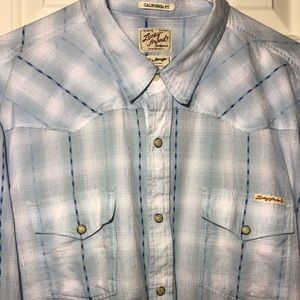 Lucky Brand Mens Long Sleeve Western Shirt XXL